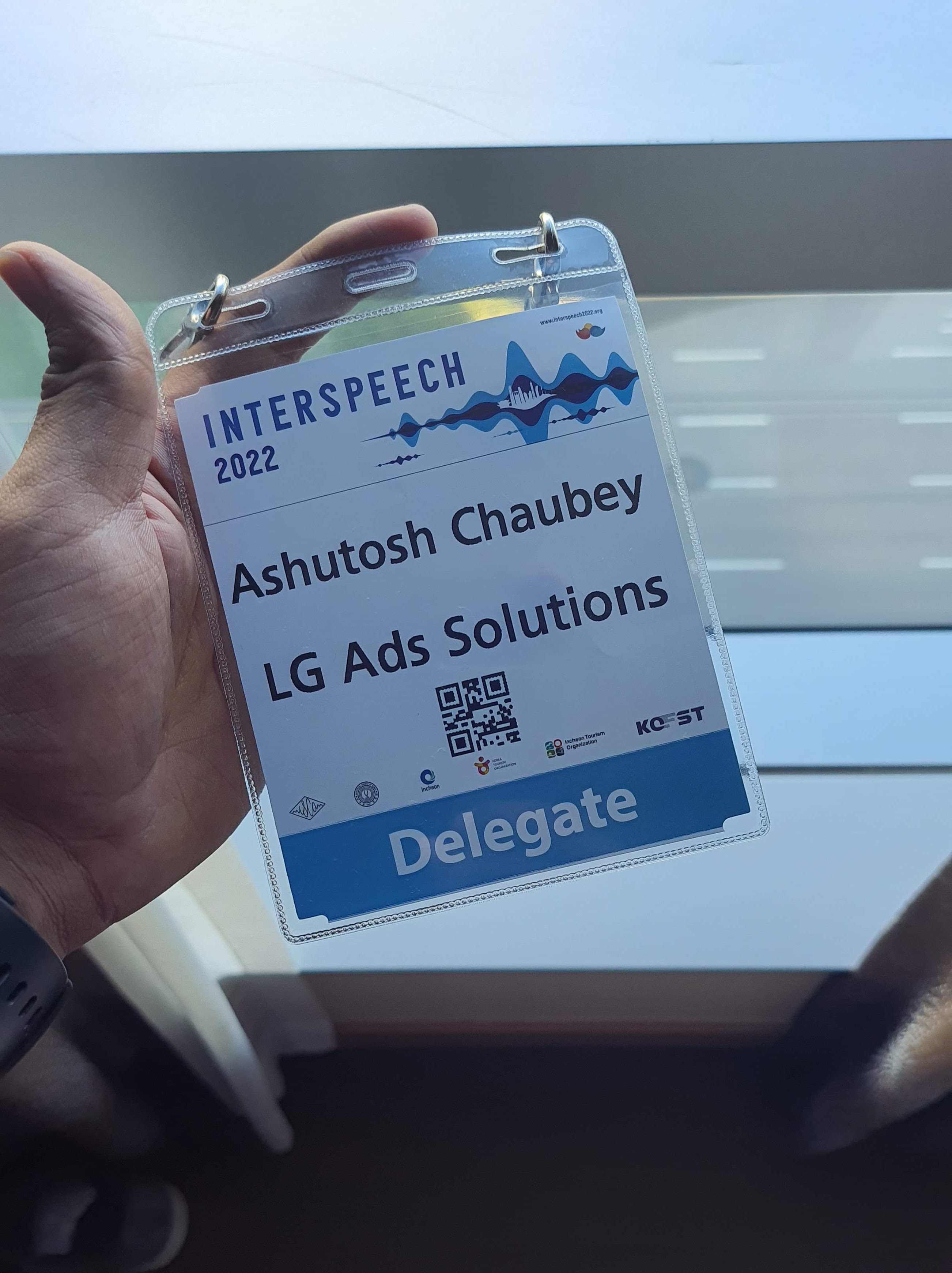 Presenting at Interspeech 2022 in Incheon, South Korea